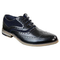 Mens Real Leather & Suede Laced Gatsby Brouges Smart Casual Designer Retro Shoes - Knighthood Store