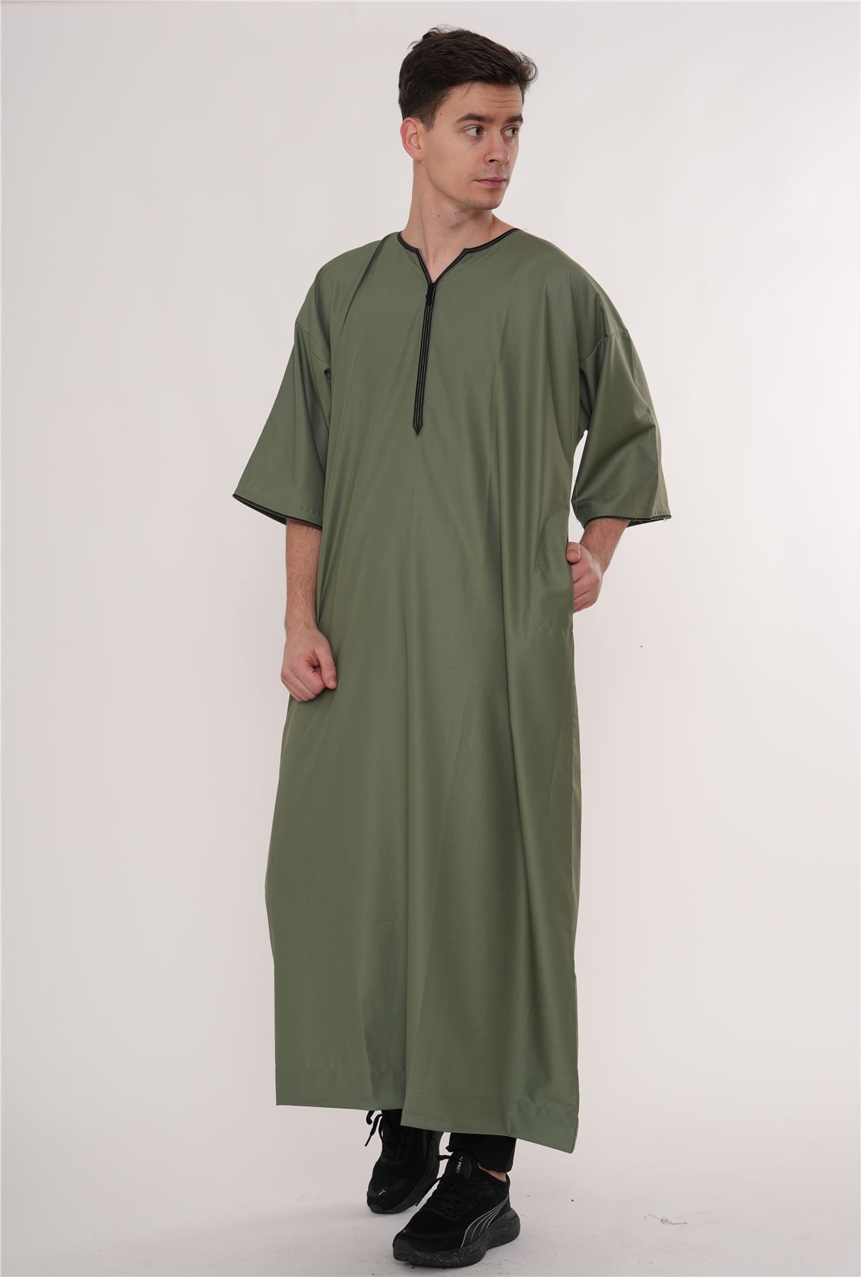 TT-006 - Men's Emirati Omani Half Sleeve Thobe