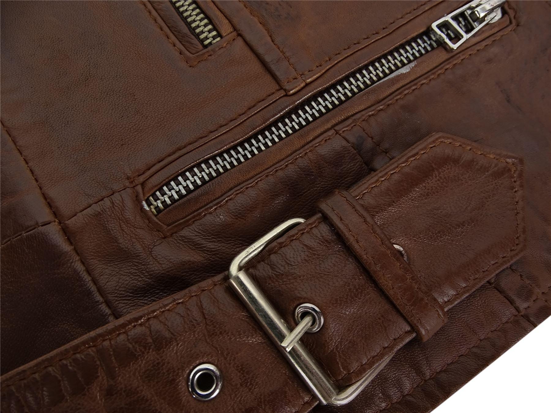 Ladies Women Genuine Real Leather Slim Fit Black Biker Jacket - Knighthood Store