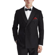 Harry - Men's Black Double Breasted Tuxedo Blazer