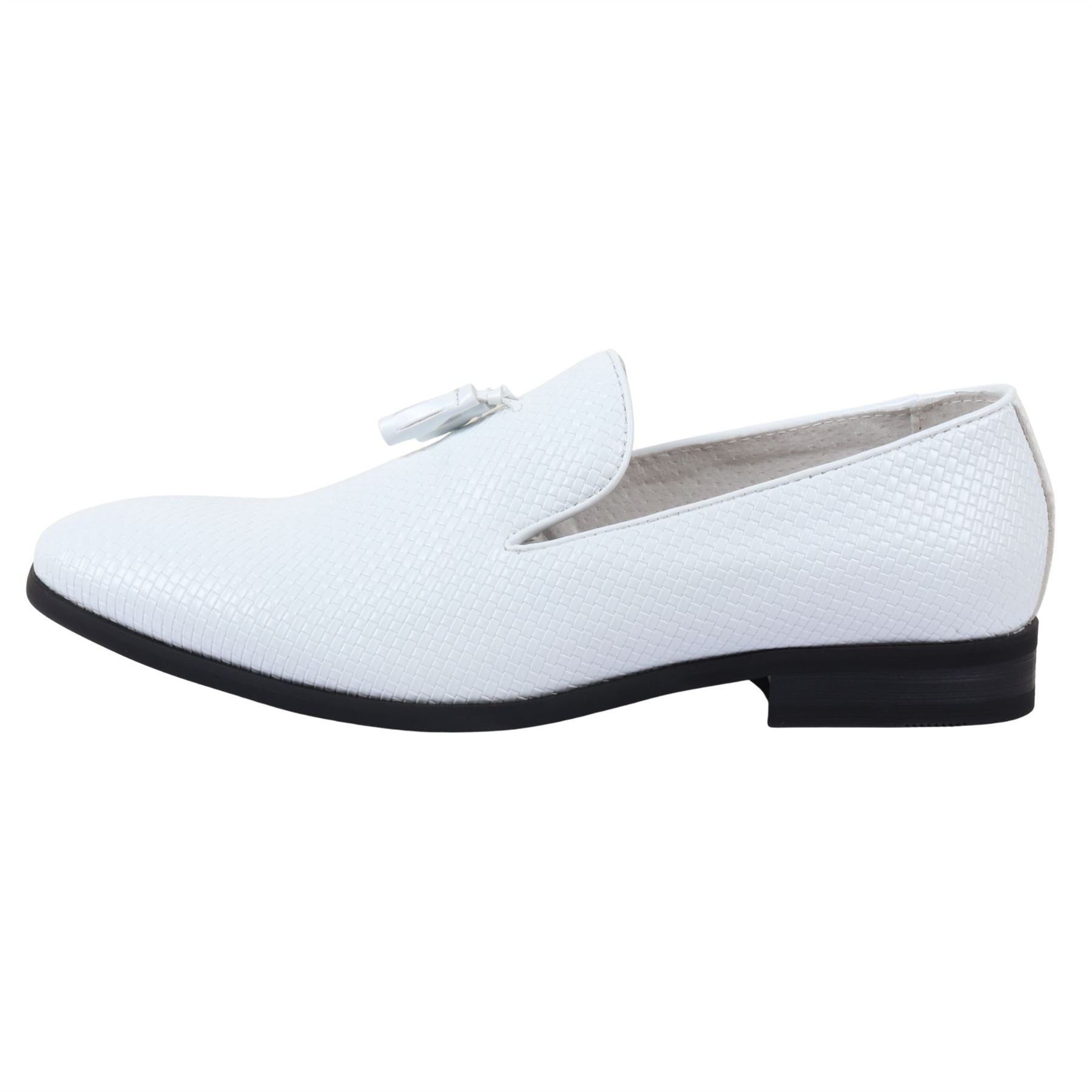 Men's Leather Lined Tassel Pattern Loafers