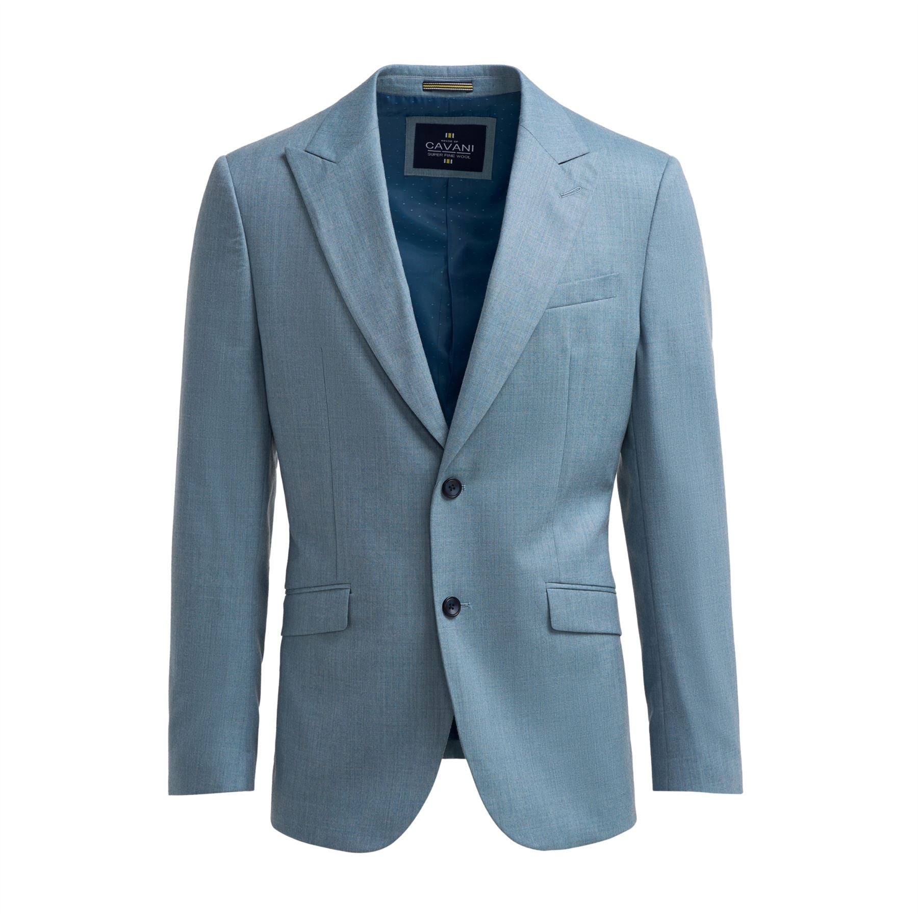 James - Men's Light Blue Textured Blazer
