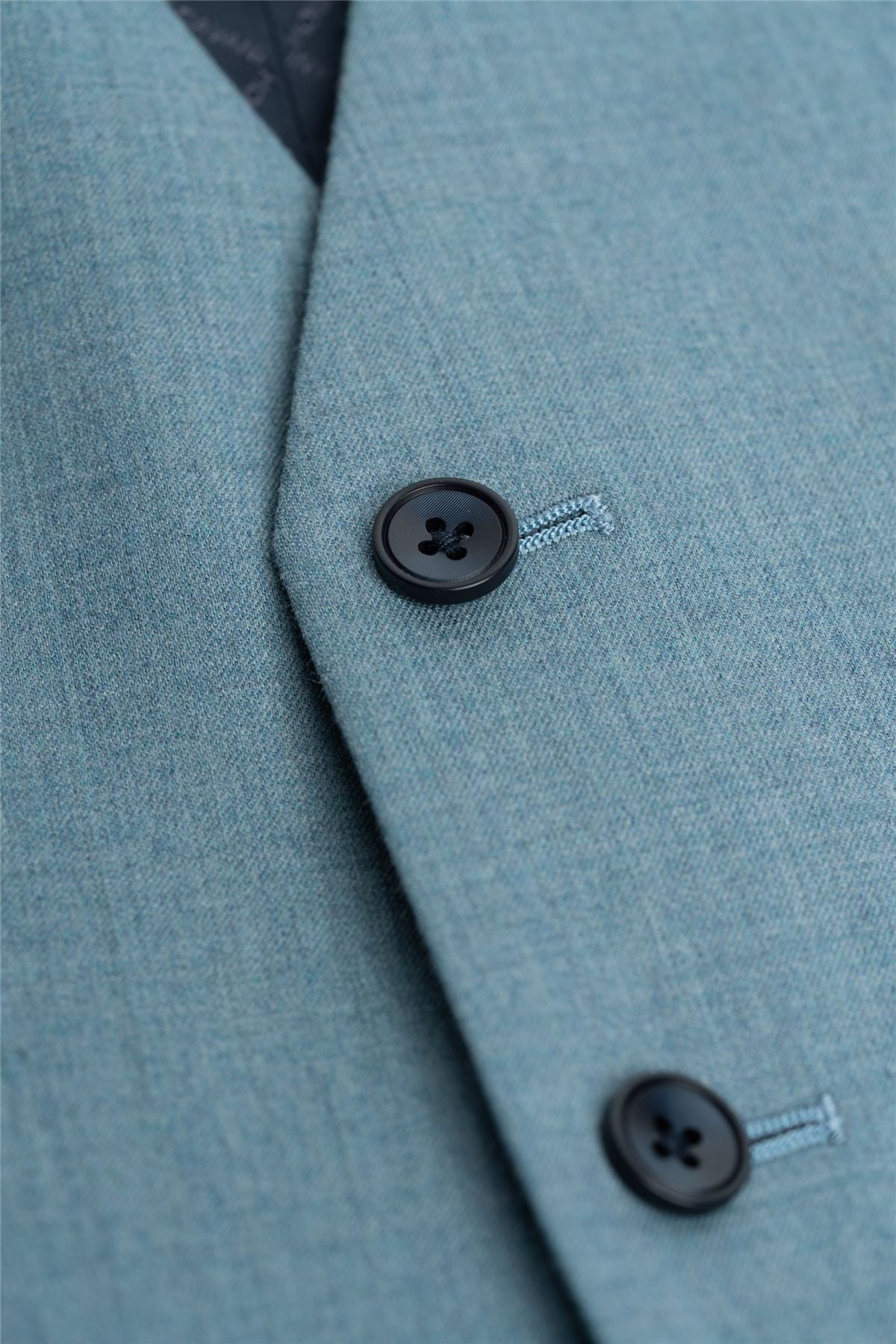 James - Men's Light Blue Textured Waistcoat