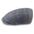 Men's Flat Cap Wool Blend Tweed Herringbone Check Gatsby Ivy Del Boy Newsboy Hat - Knighthood Store