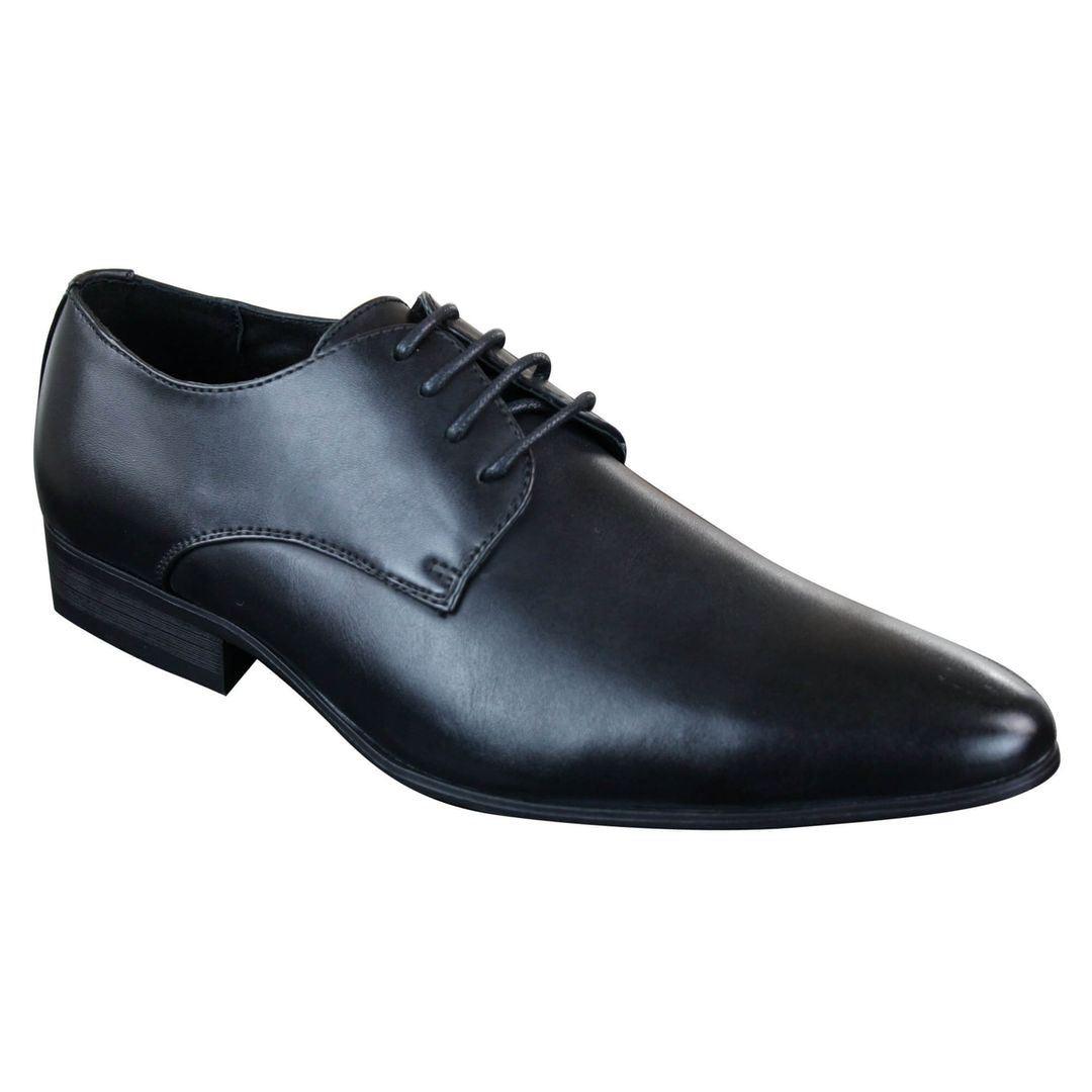 Mens Smart Casual Formal Laced Pointed Leather Shoes Wedding Prom Office Classic - Knighthood Store