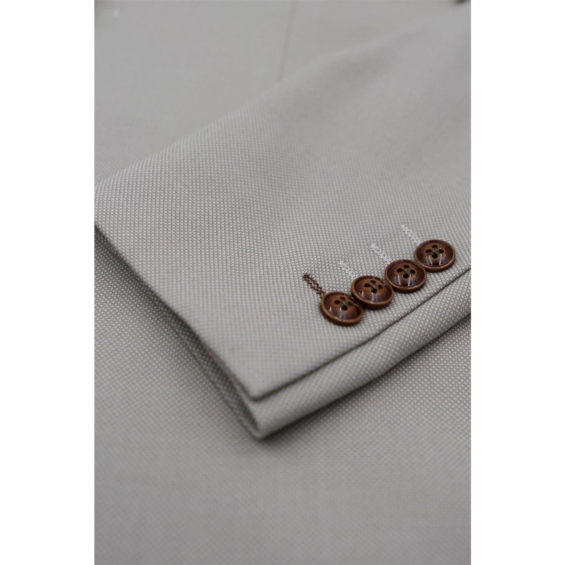 Men's Blazer Beige Birdseye Sport Coat Tailored Fit Summer Suit Jacket - Knighthood Store