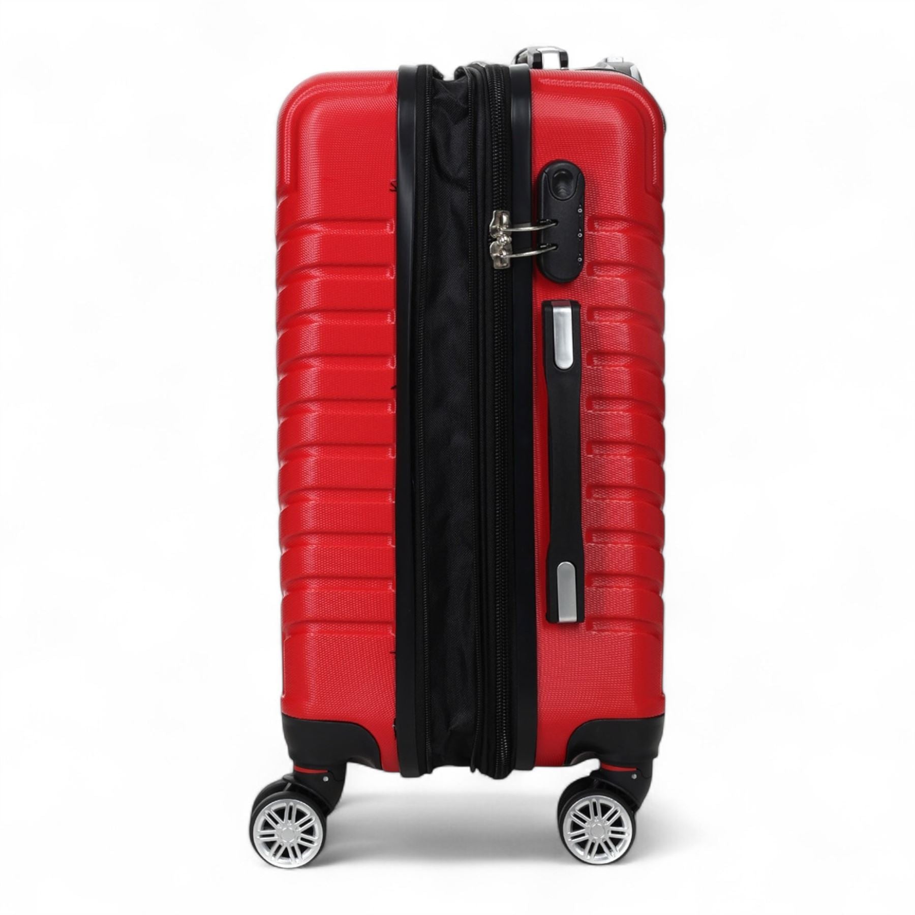 Hard Shell Luggage Set 8 Spinner Wheels ABS Suitcase