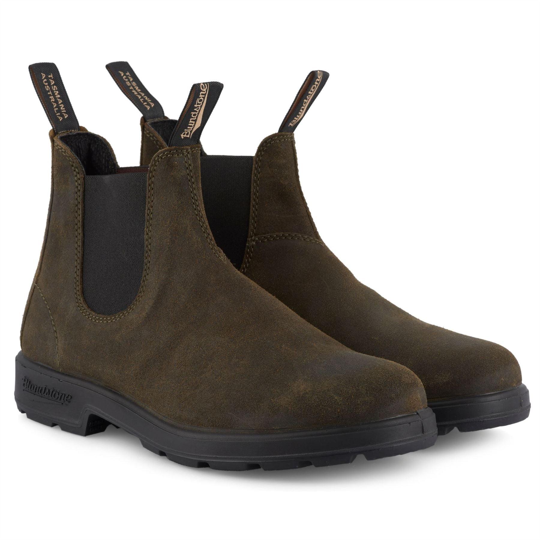 Blundstone 1615 Dark Olive Suede Leather Chelsea Boot - Knighthood Store