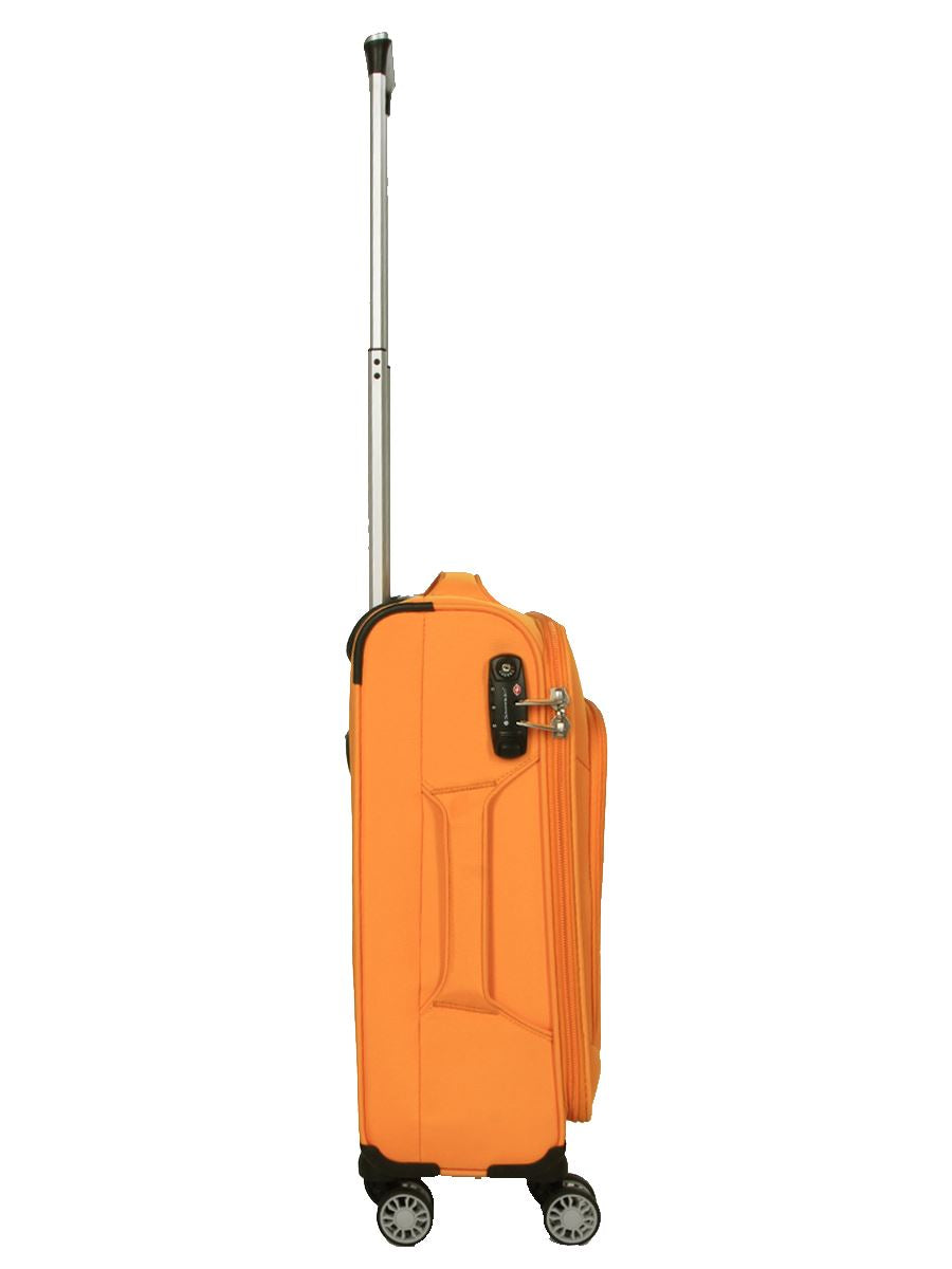 Soft Suitcase Dual 4-Wheel Spinners Expandable Luggage