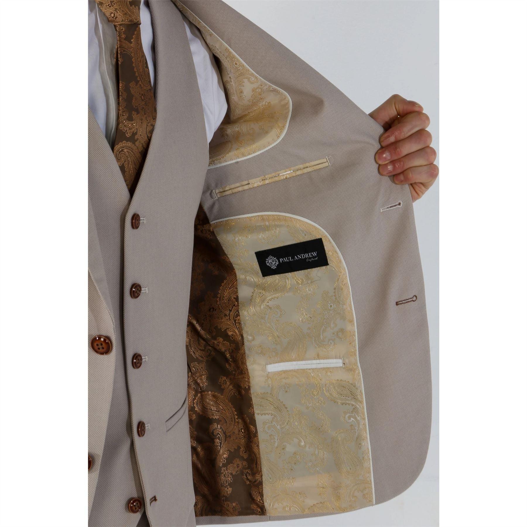 Men's Blazer Beige Birdseye Sport Coat Tailored Fit Summer Suit Jacket - Knighthood Store