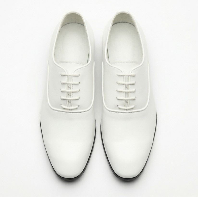 Men’s Formal Patent PU Leather Oxfords Lace-Up Dress Shoes