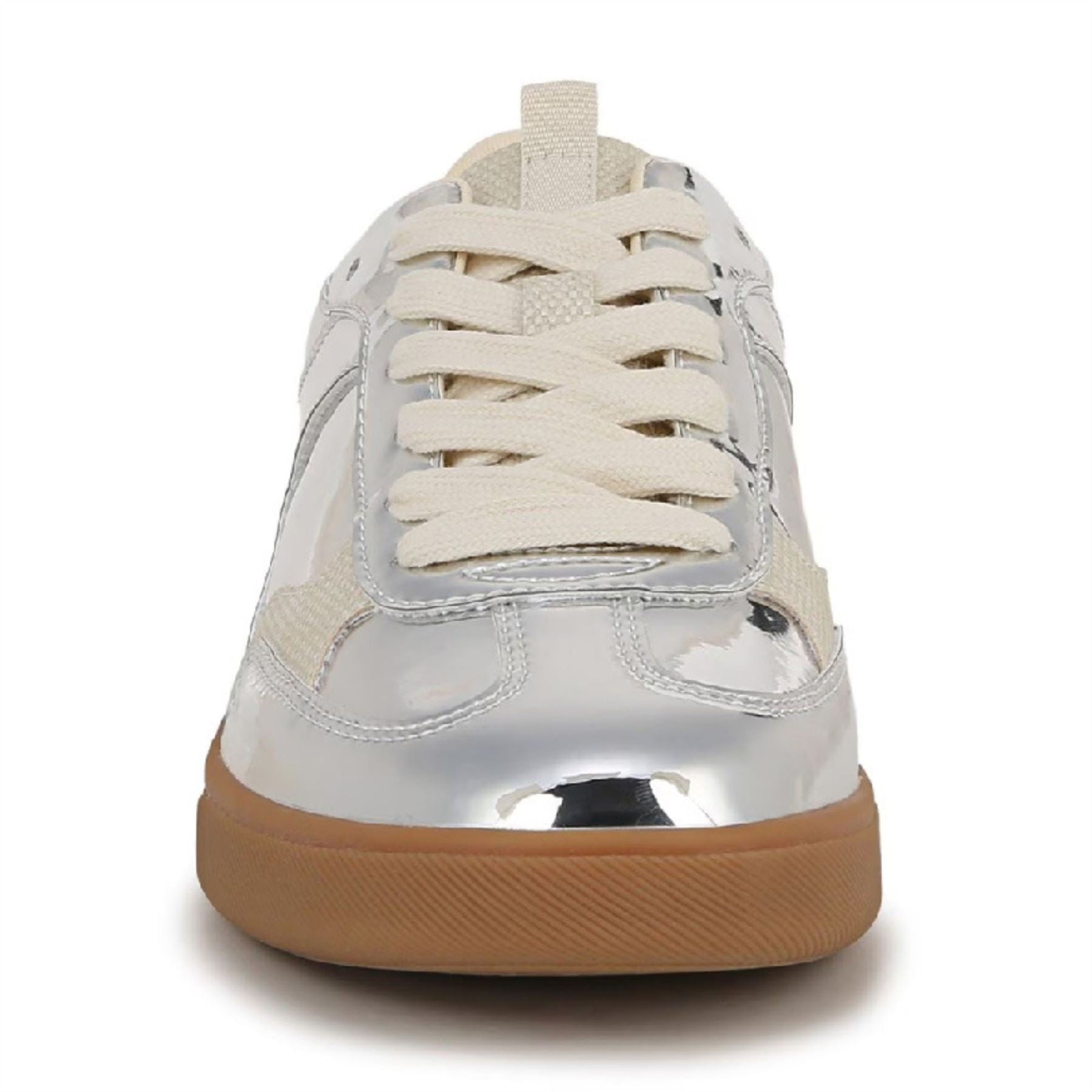 Tastic - Women's Silver Lace-Up Sneakers