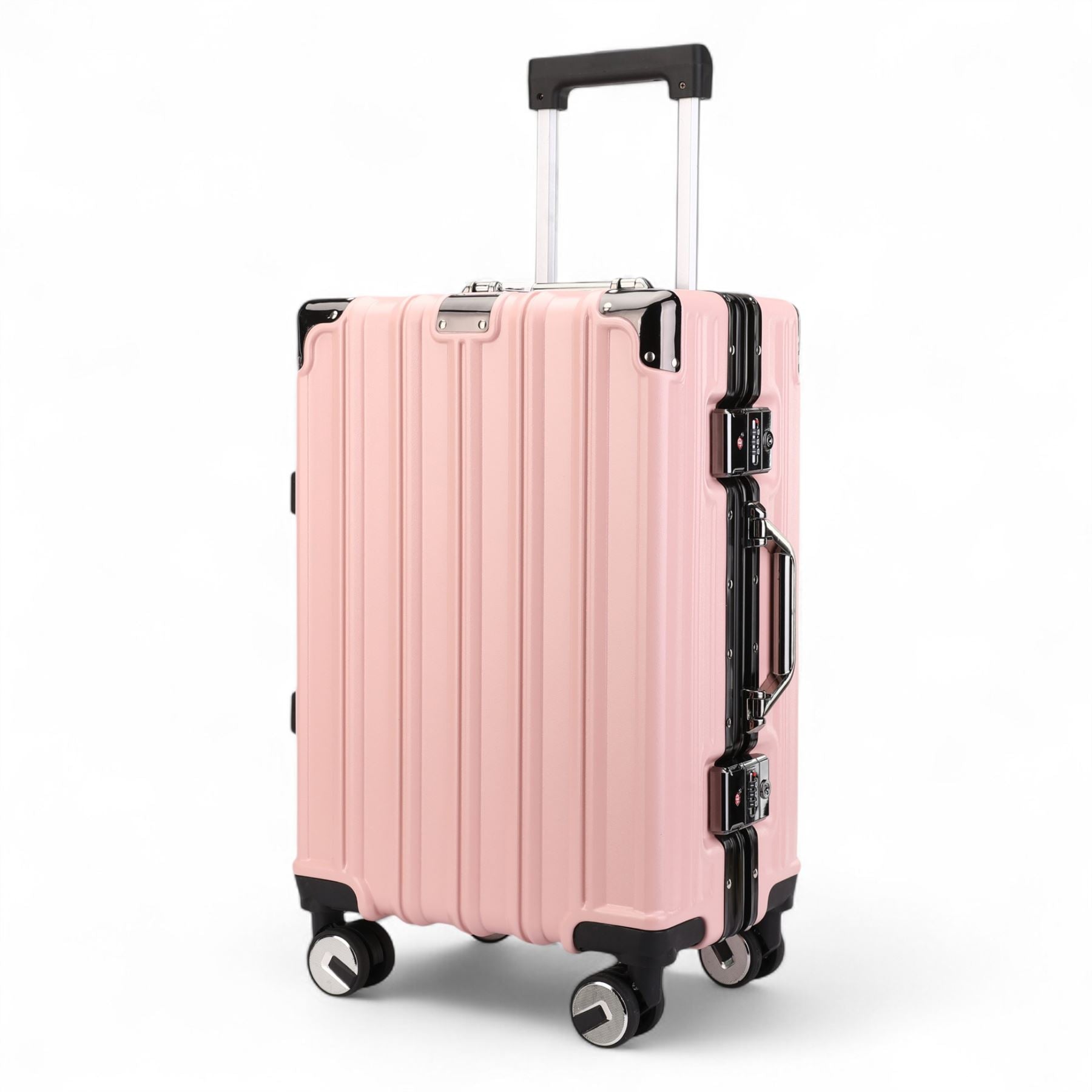 Robust Hard Shell Luggage 8 Wheel Suitcase Set