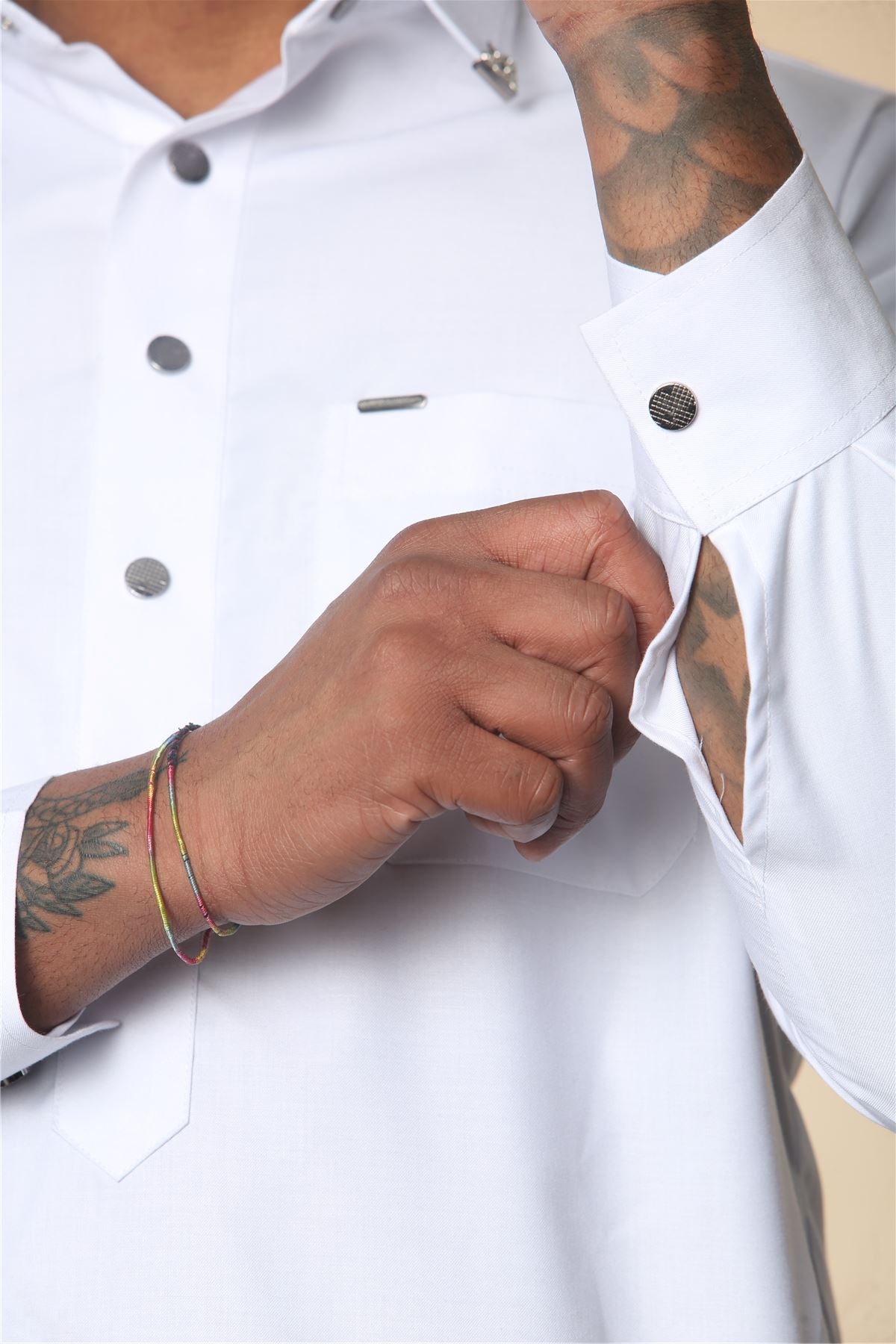 TT-004 - Men's Saudi Emirati Thobe Classic Shirt Collar