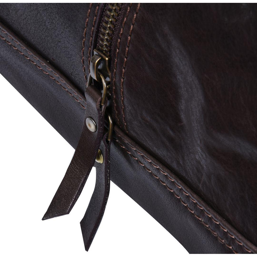 Mens Hand Made Real Leather Overnight Travel Gym Weekend Bag Duffle Carry On - Knighthood Store