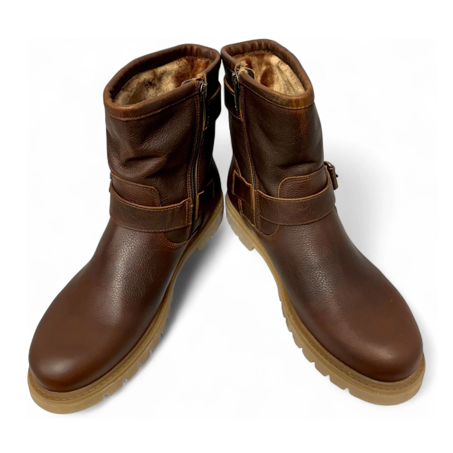 Felina B33 - Women's Brown Waterproof Leather Ankle Boots