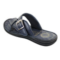 Mens Real Leather Slip On Mules Sandals Strap Buckle Premium Comfort Waterproof Walking - Knighthood Store