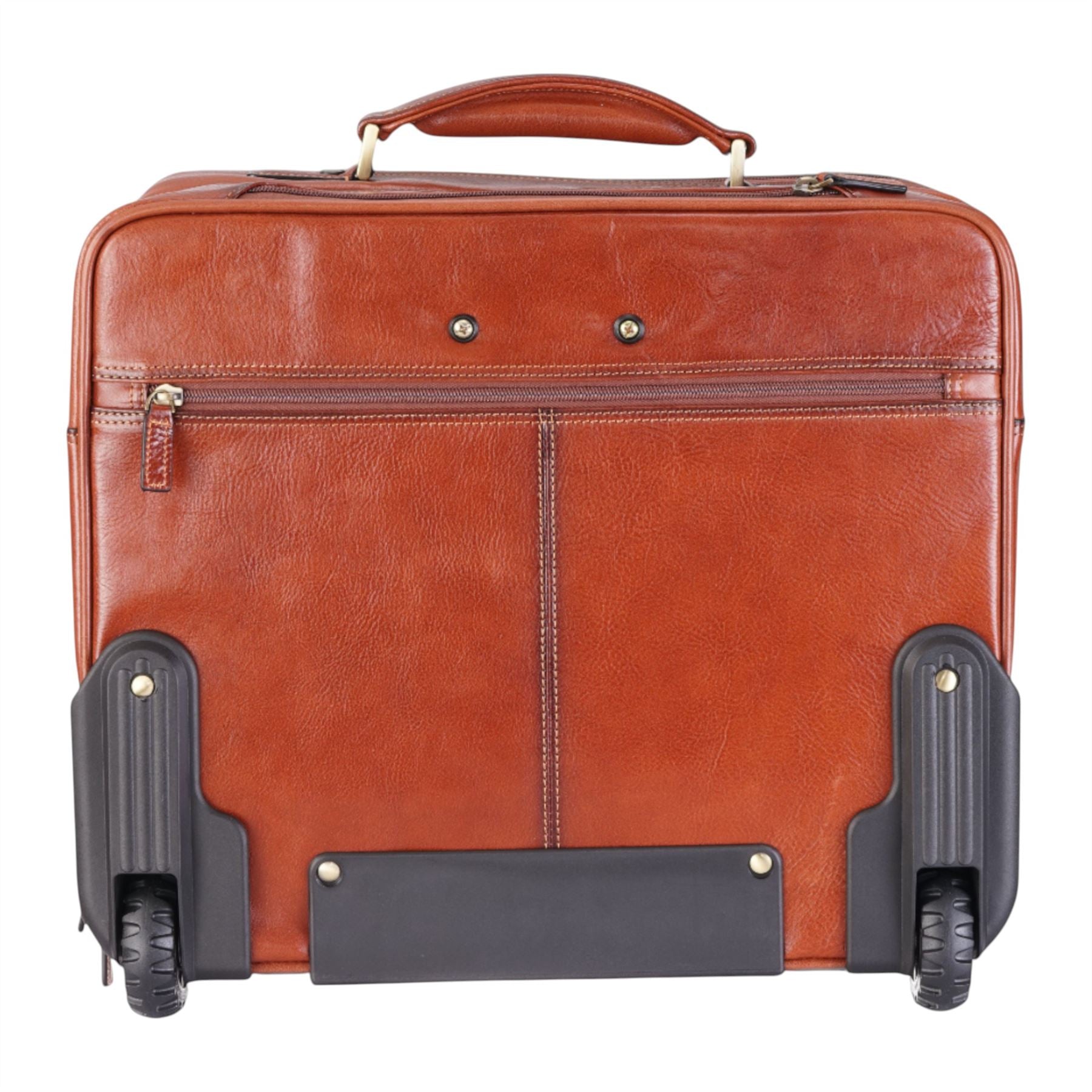 Nomad - Genuine Leather Wheeled Briefcase Trolley Case