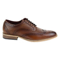 Mens Leather Brogue Shoes Oxford Laced 1920s Gatsby Brown Black Peaky Blinders - Knighthood Store