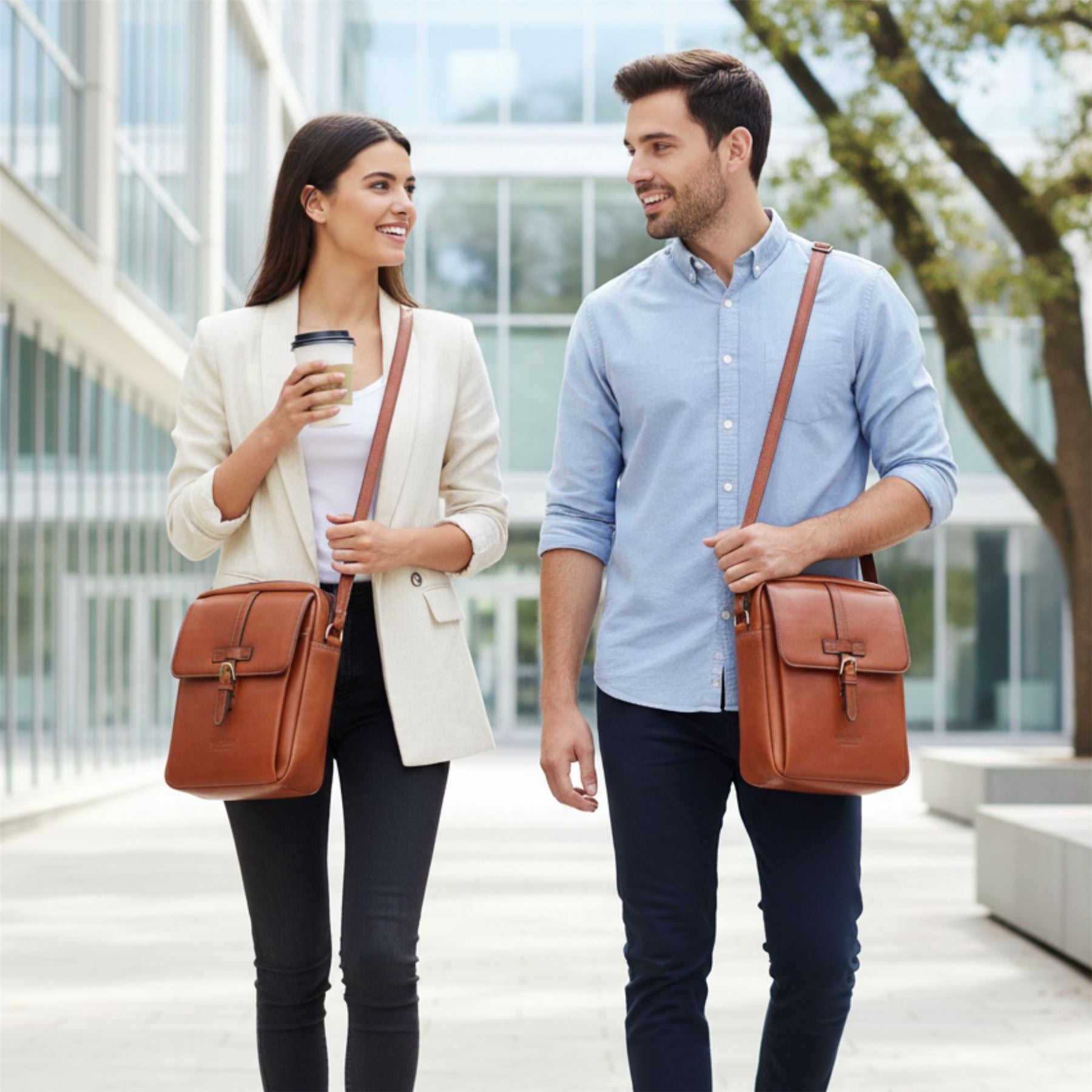 Ashby - Genuine Leather Crossbody Small Messenger Bag