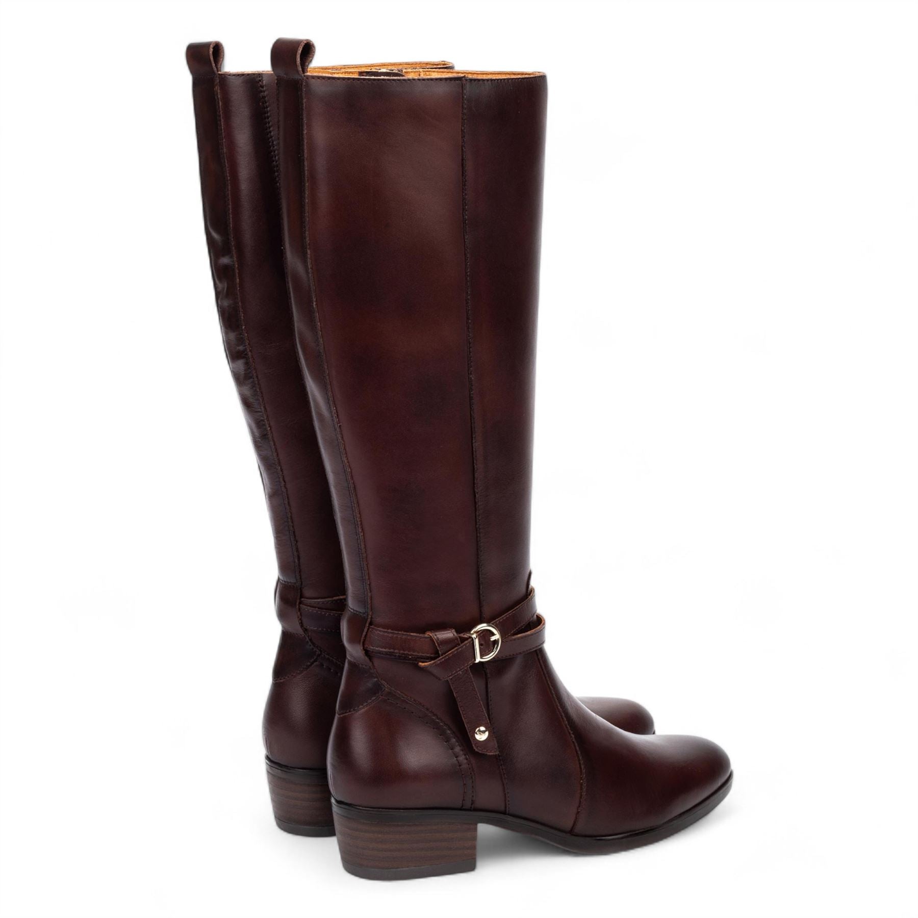 Daroca - Women's Caoba Brown Knee High Leather Boots