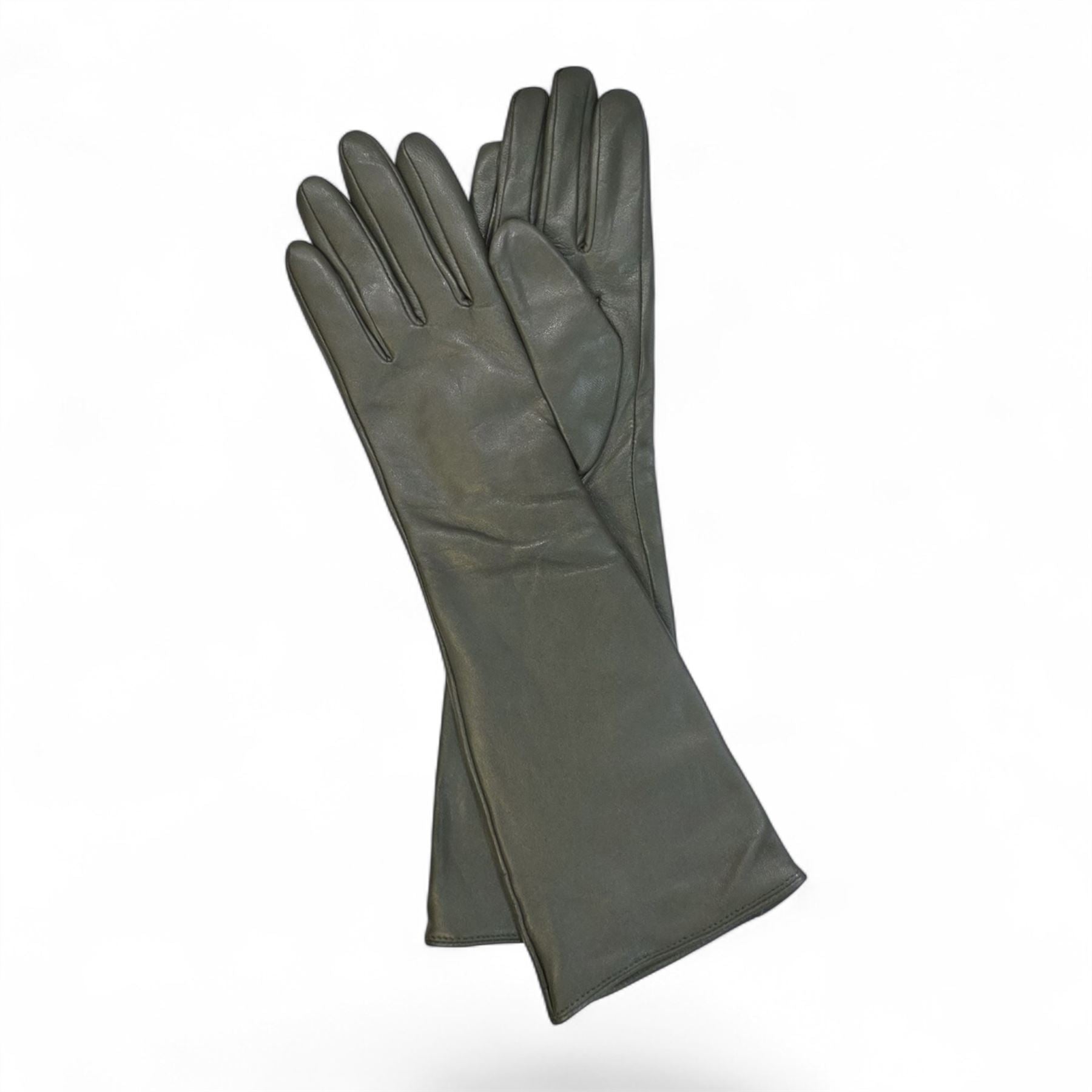 Women’s Genuine Sheepskin Leather Elbow Length Gloves