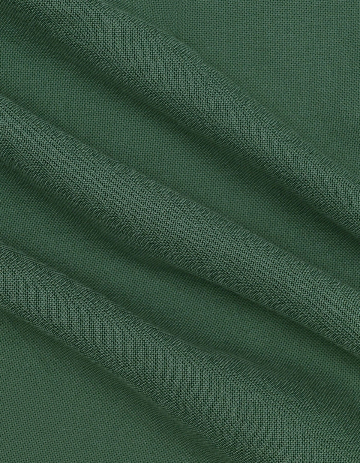 Men's Dark Green Long Sleeve Button Down Casual Shirt