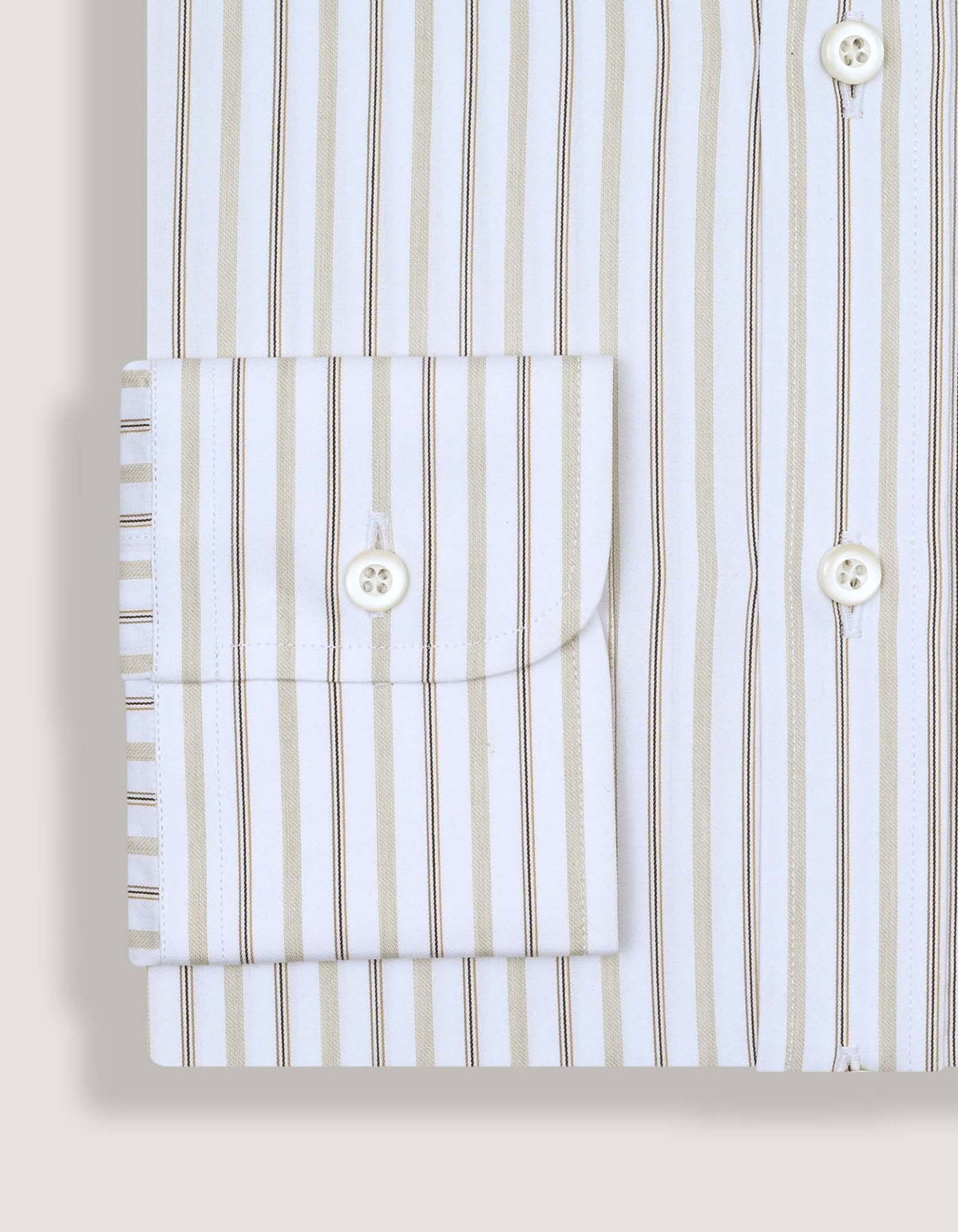 Men's Striped Twill Dress Shirt – Fawn