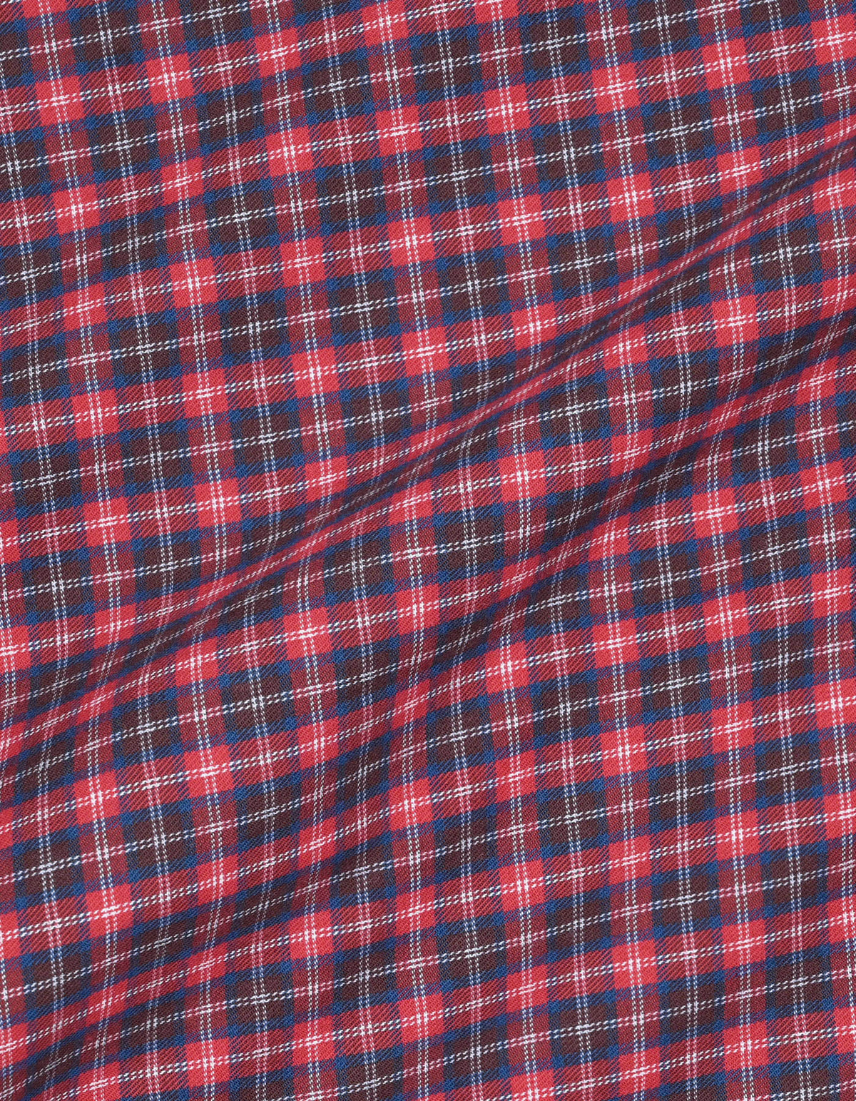 Men's Easy Care Casual Red Check Shirt
