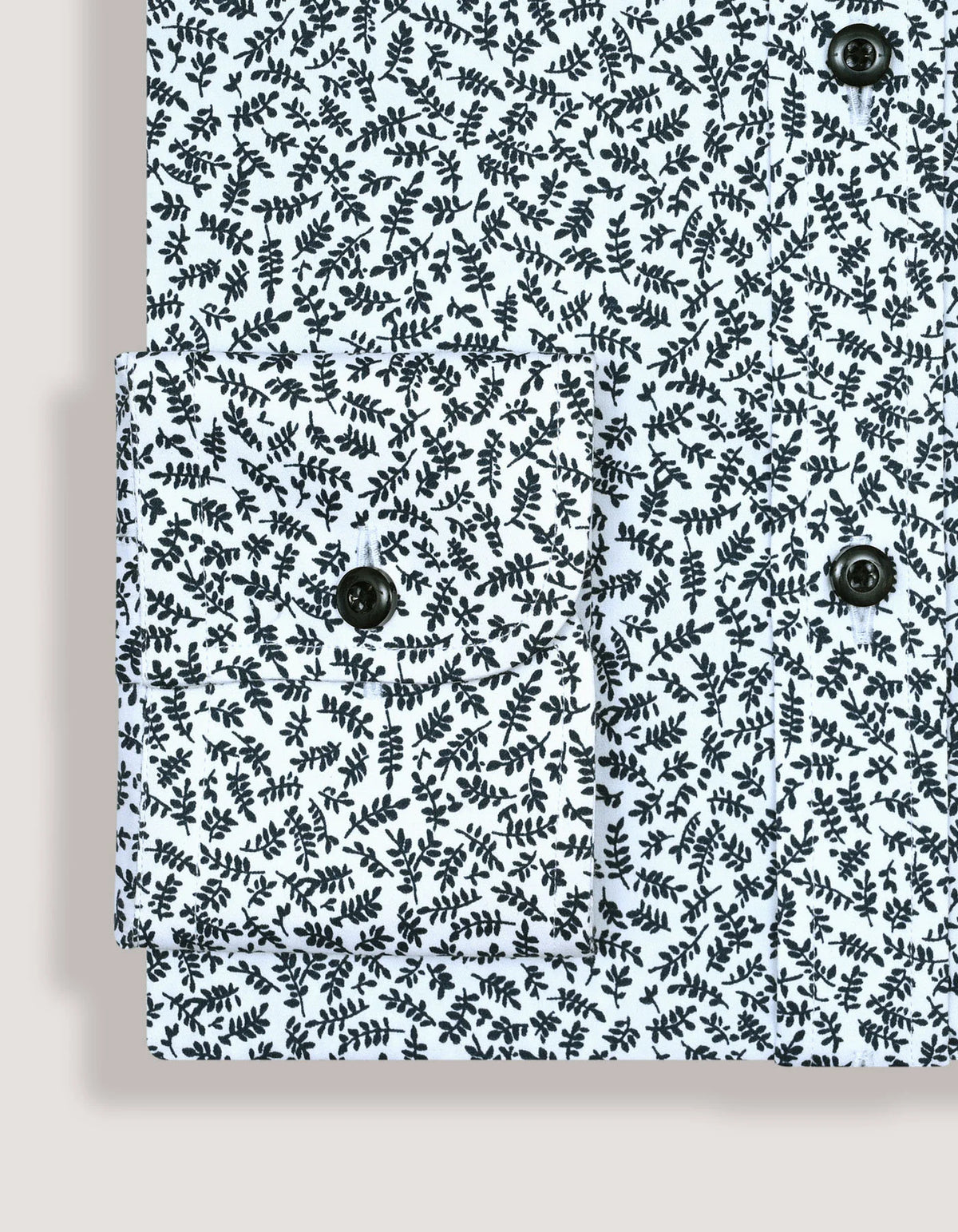 Men's Easy Care Patterned Shirt - White