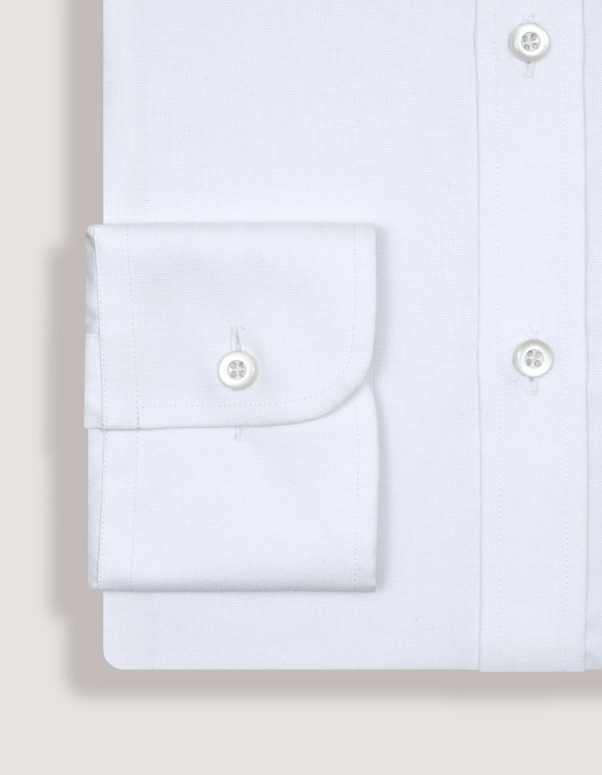Men's White Self Textured Formal Shirt