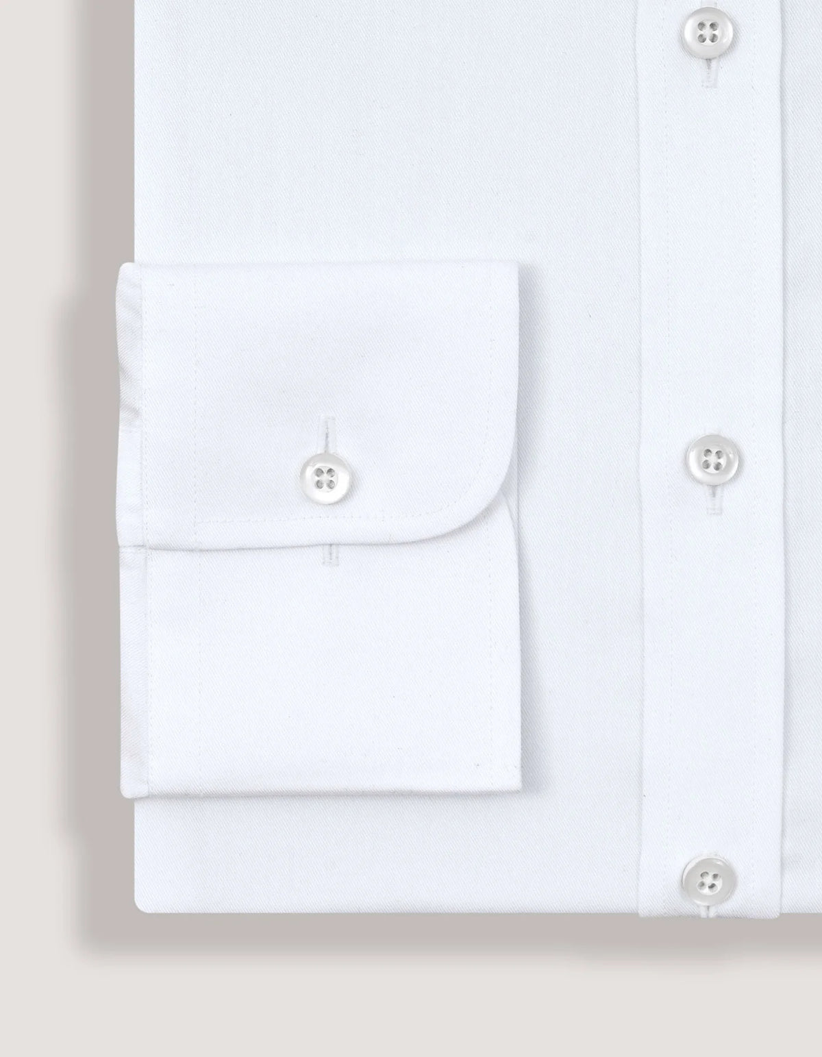 Men's Easy Care White Twill Shirt