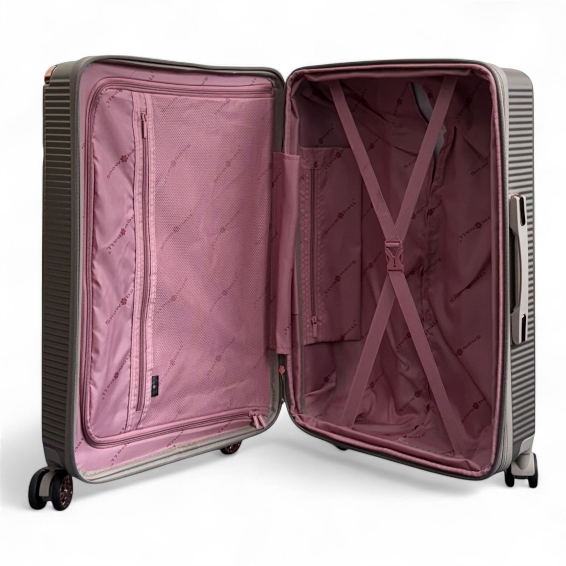 Hard Shell Luggage 8 Spinner Wheels Travel Suitcase