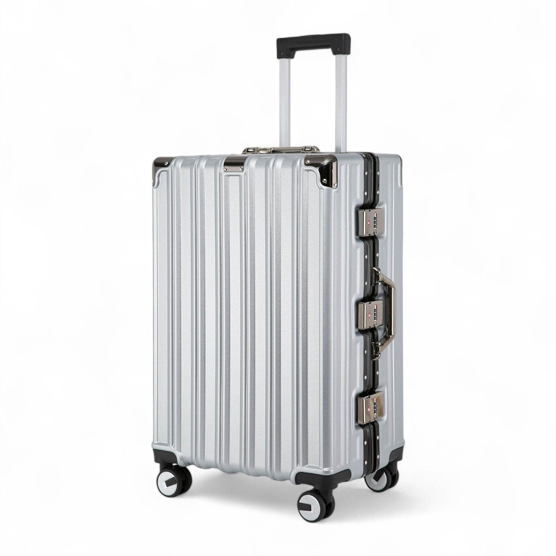 Robust Hard Shell Luggage 8 Wheel Suitcase Set