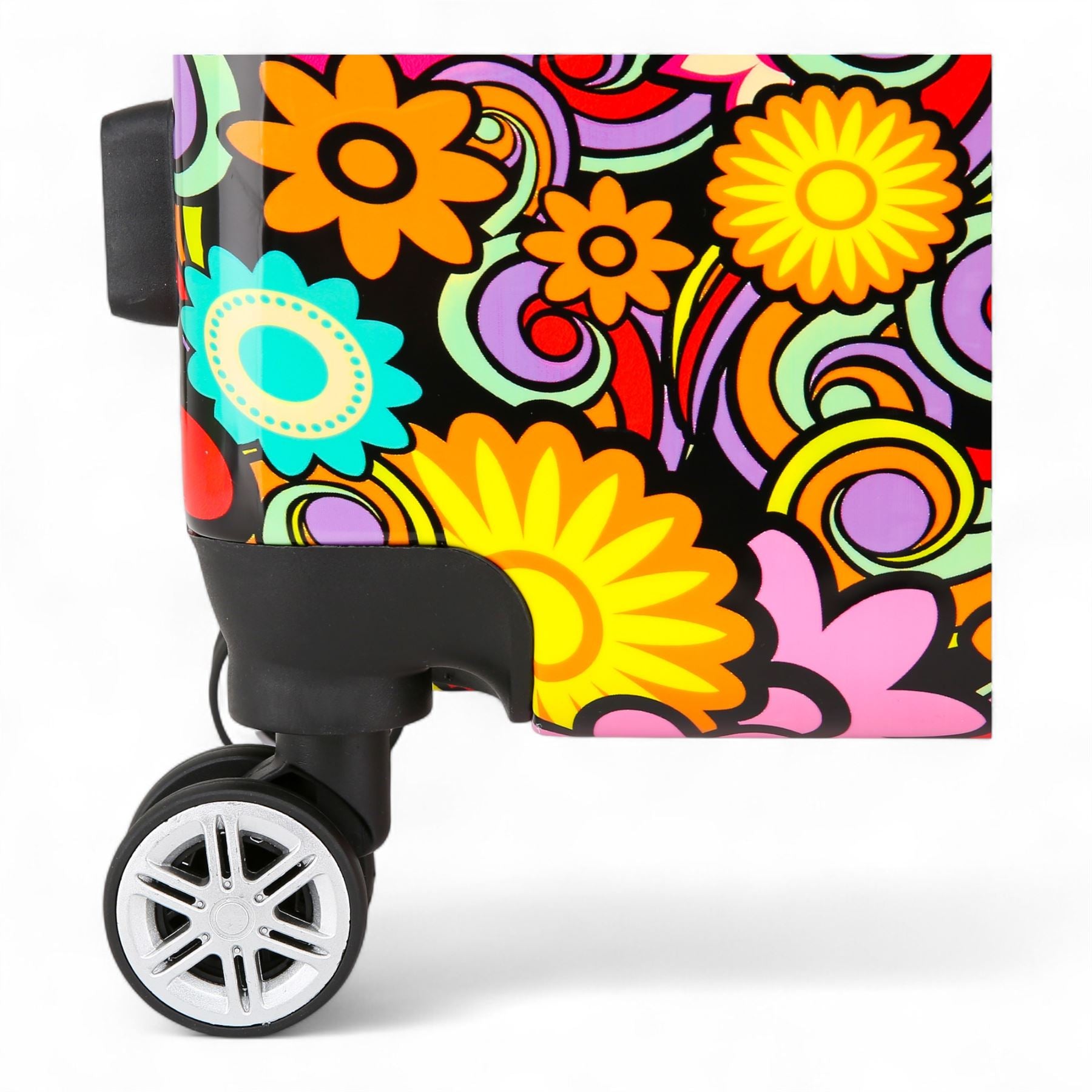 Hard Shell Suitcase Flower Heart Printed Luggage Travel Bag