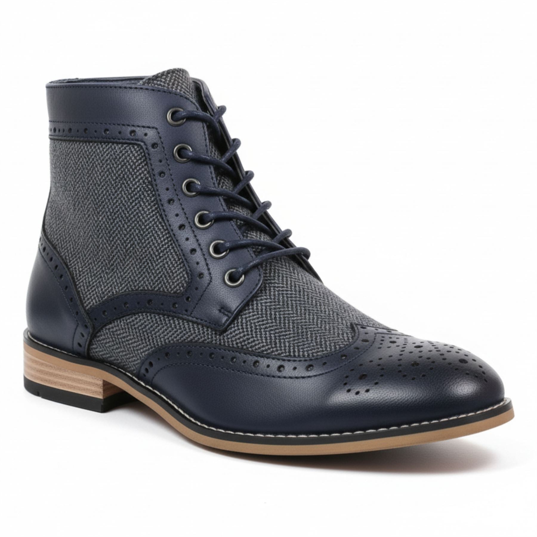 Men’s Wingtip Brogue Ankle Boots