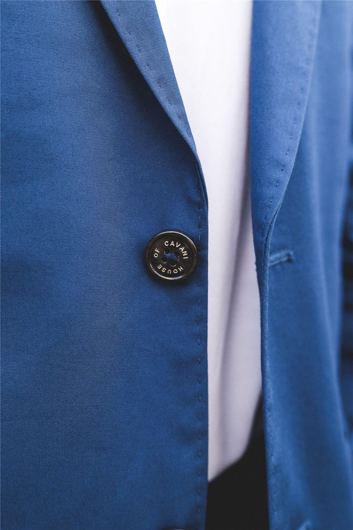 Mens 2 Piece Summer Suit Blue Office Wedding Smart Casual Classic Italian Tailored Fit - Knighthood Store