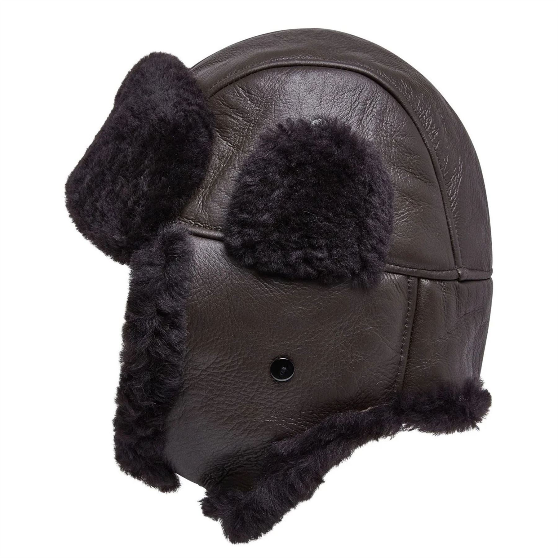 Men's RAF Aviator Sheepskin B-55 Navigator Hat