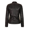 Women's Leather Motorcycle Biker Jacket - Knighthood Store