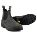 Blundstone 2055 Rustic Black Vintage Leather Chelsea Terrain Boots Slip On Retro - Knighthood Store