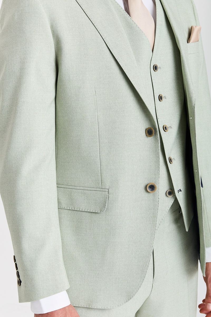 Belmont - Men's Sage Green 3 Piece Suit