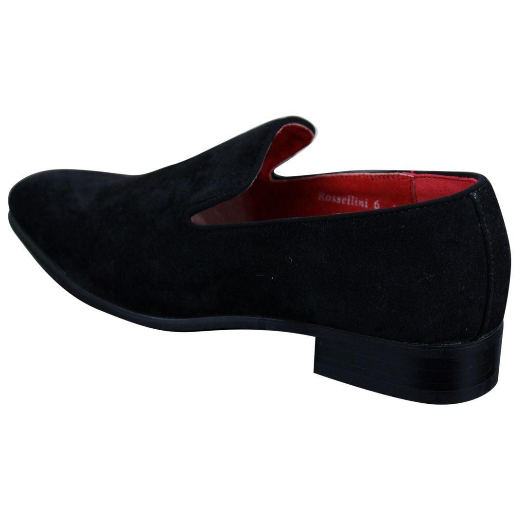 Mens Slip On Suede Driving Loafers Shoes Leather Smart Casual Red Blue Black - Knighthood Store
