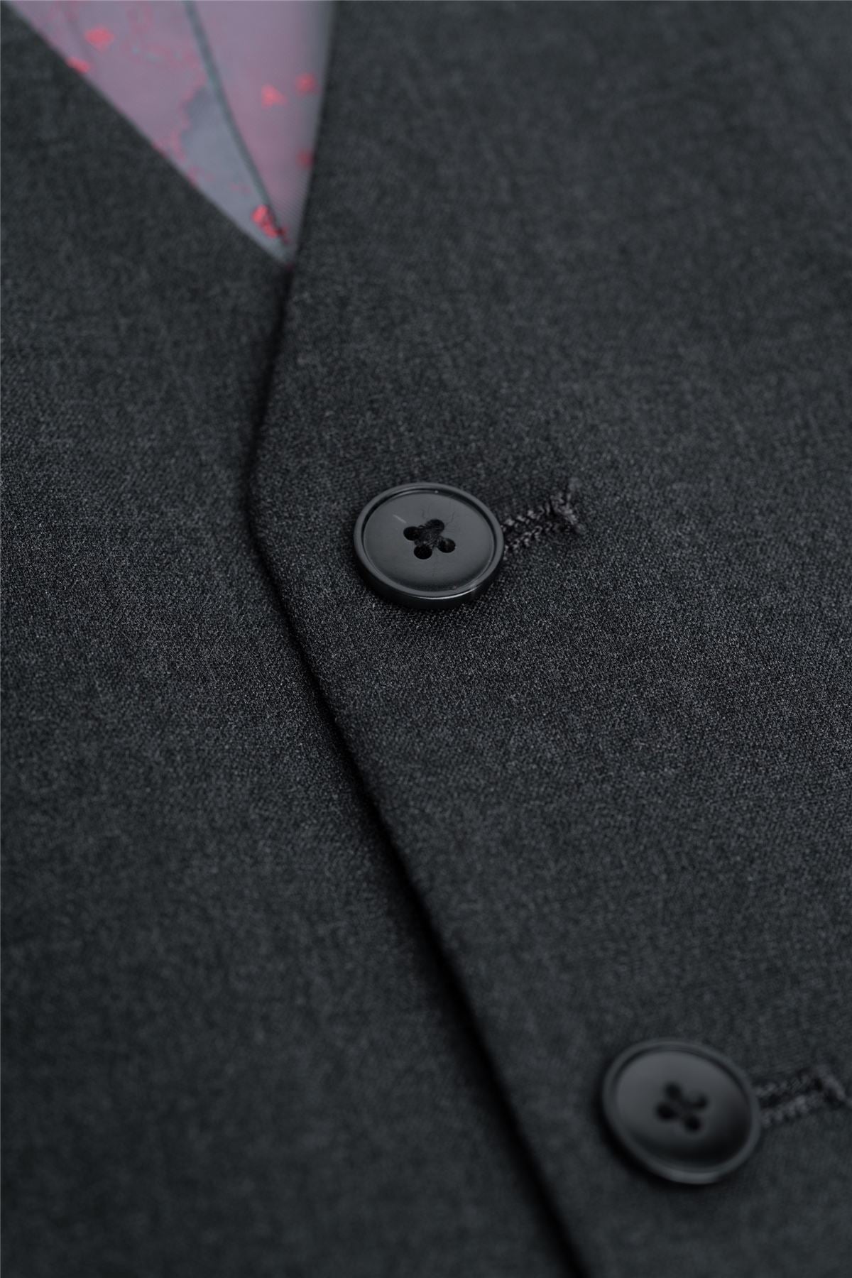 Malibu - Men's Charcoal Textured Waistcoat