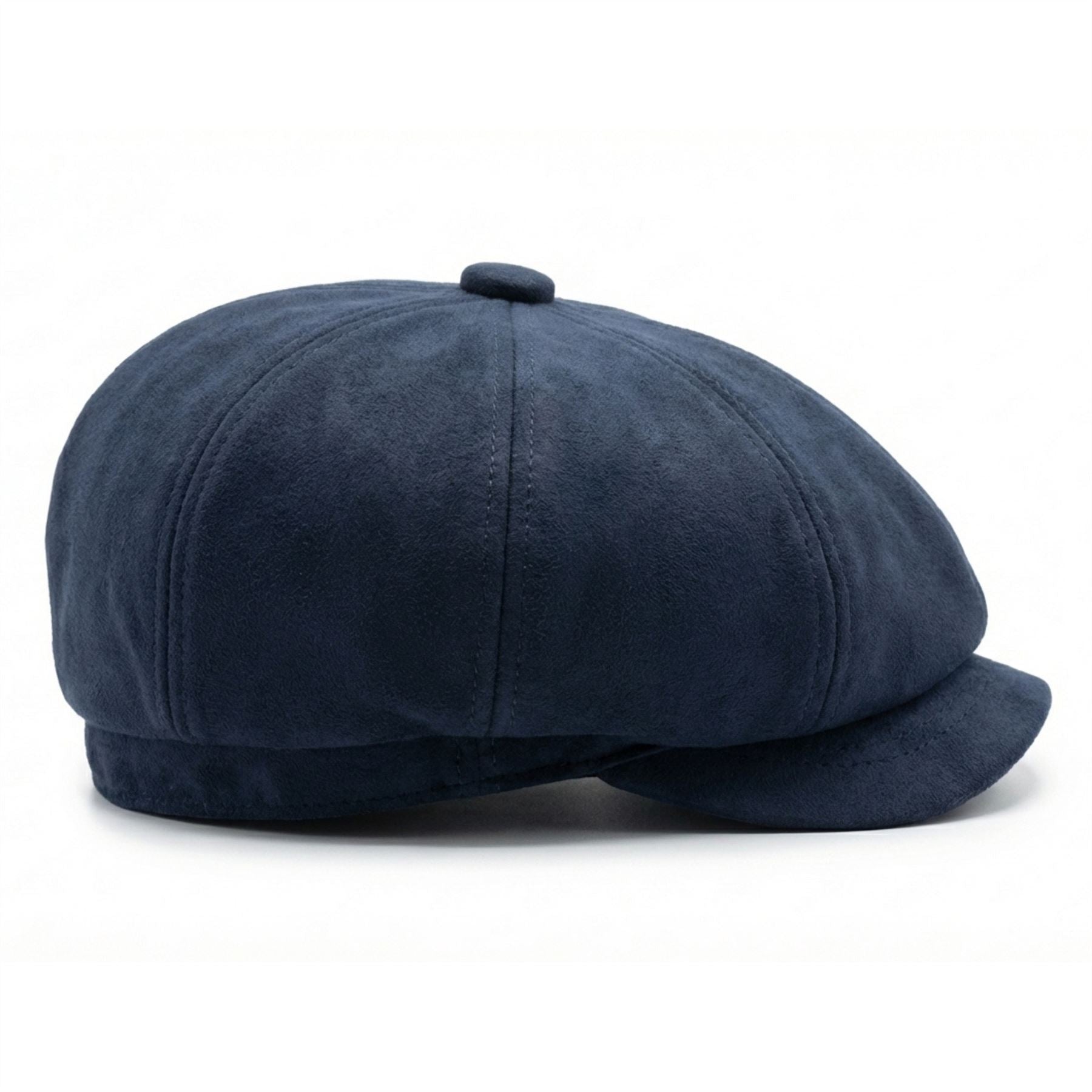 Men's Suede Vintage 8-Panel Classic Gatsby Baker Boy Hat