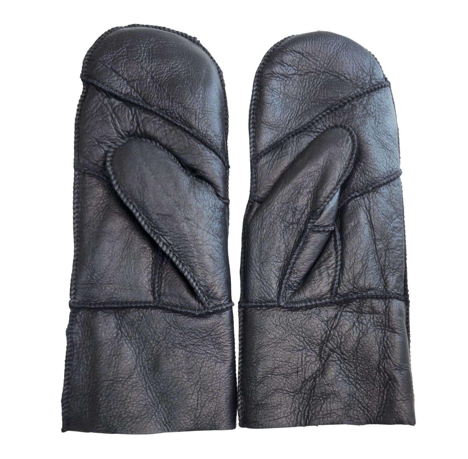 Women’s Premium Leather Shearling Wool Lining Gloves