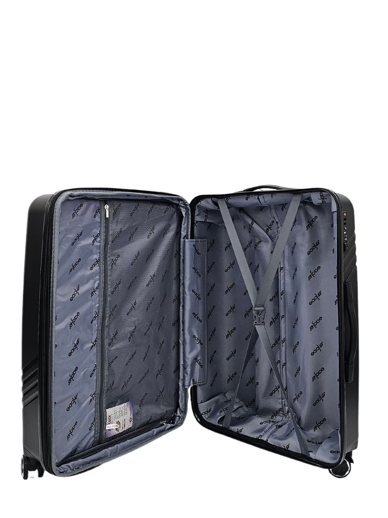 Luggage Suitcase Travel Bag Carry On Hand Cabin Check in Hard-Shell 4 Spinner Wheels Trolley Set