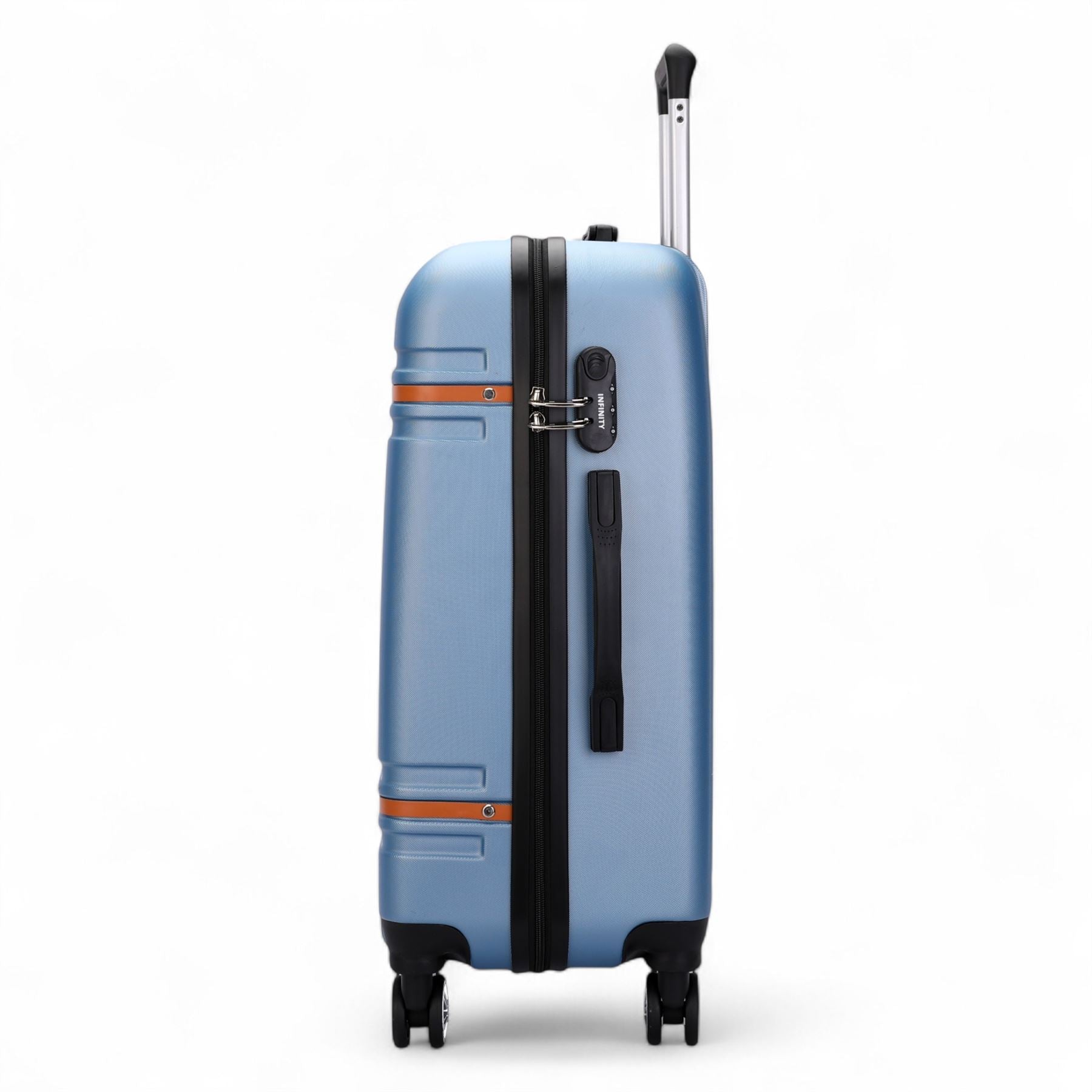 Hard Shell Modern 4-Wheel Luggage Suitcase Set