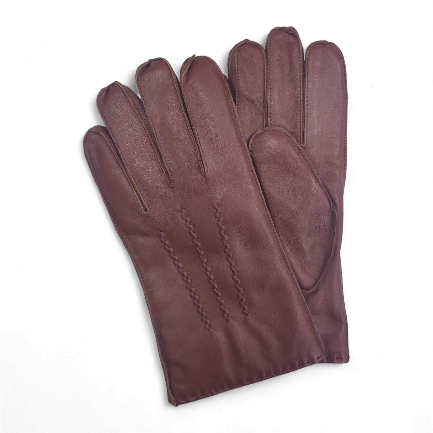 Men's Leather Wool Lined Gloves