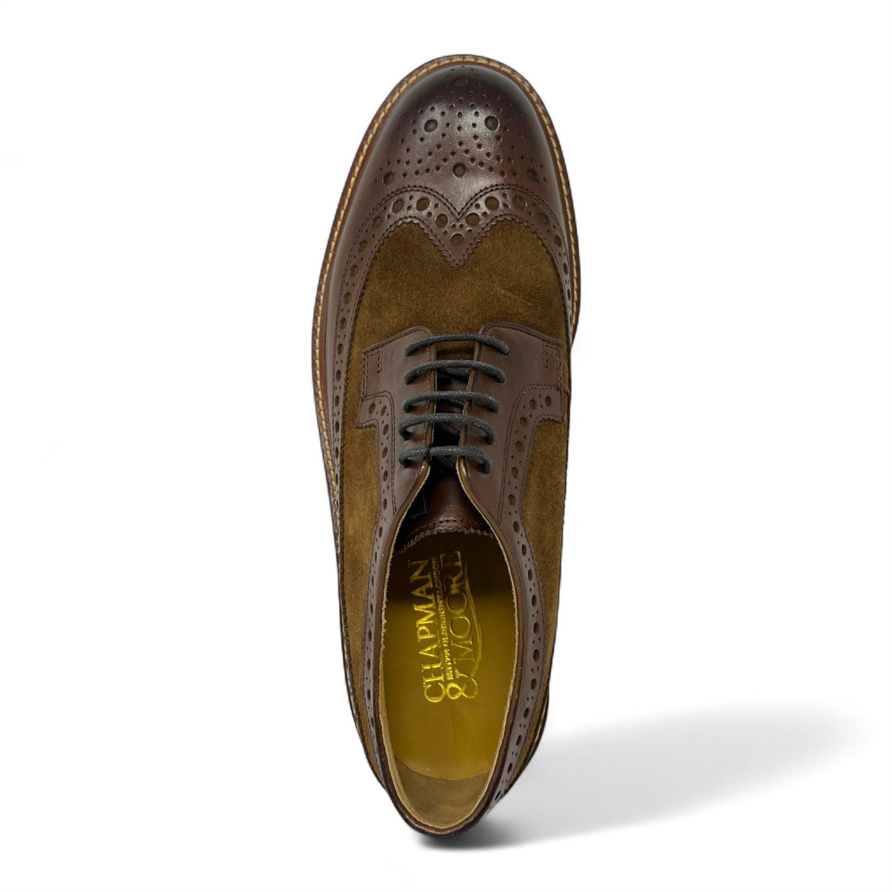 Men's Brown Suede Leather Brogues Oxford Formal Shoes