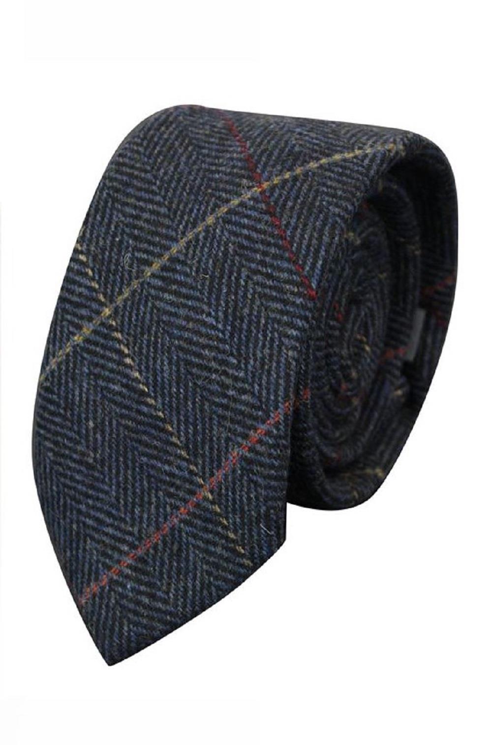 Men's Tweed Herringbone Textured Velvet Classic Bows